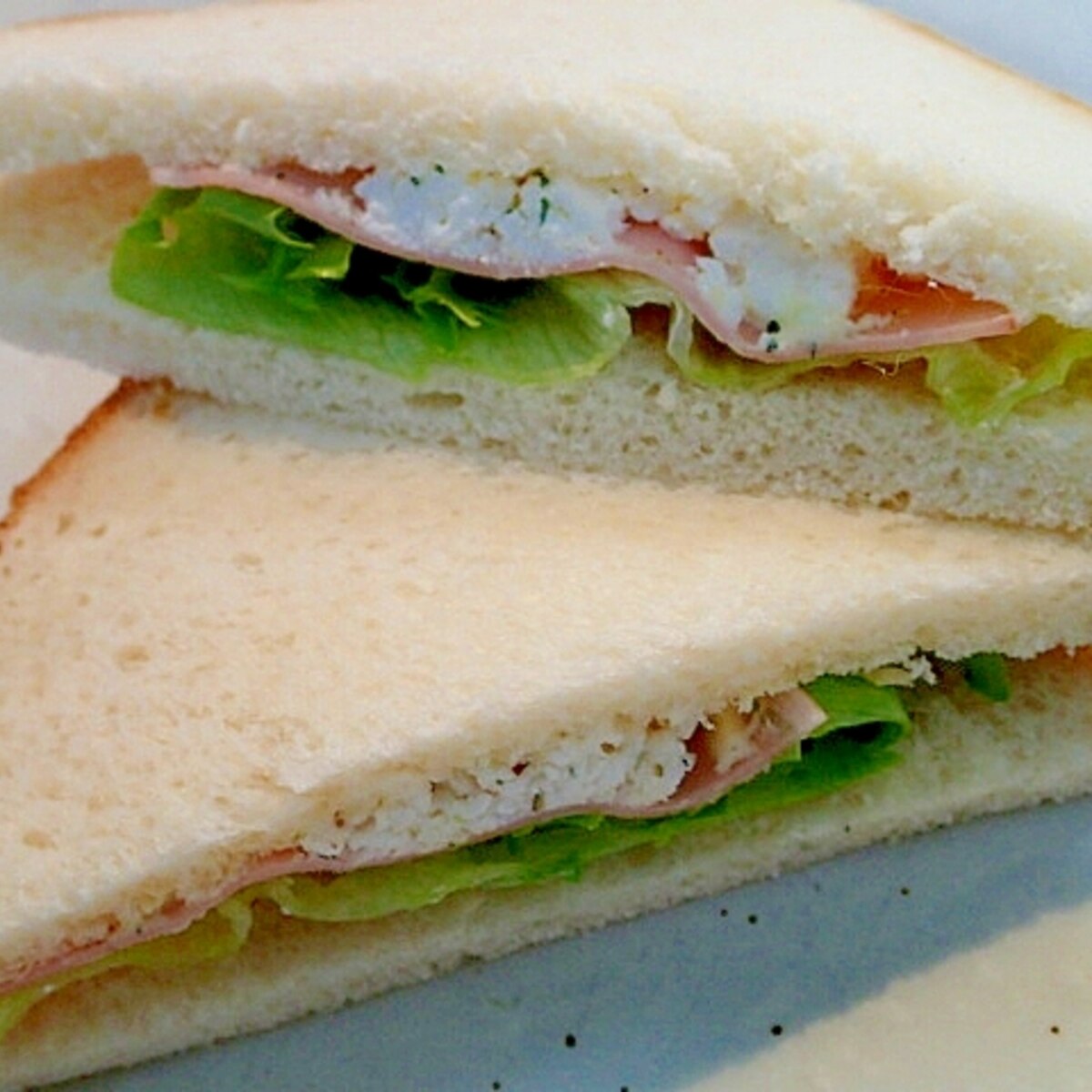 レタスとハムとカッテージチーズのサンドイッチ レシピ 作り方 By ぷ みぃまま 楽天レシピ レタスとハムとカッテージチーズのサンドイッチ レシピ 作り方 By ぷ みぃまま 楽天レシピ